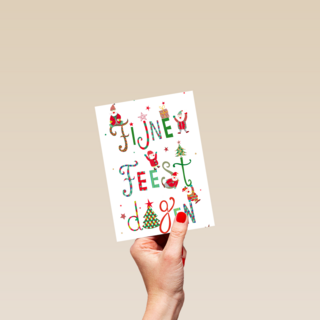 Kerstkaart turnowsk fijne feestdagen