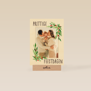 Kerstkaart foto klassiek kader