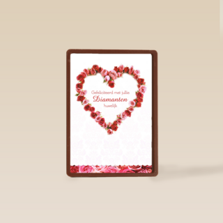 rozen krans in hartvorm