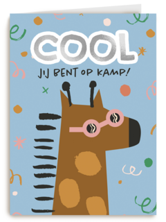 Giraf op kamp