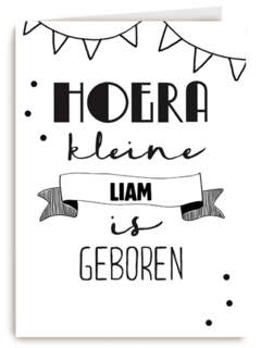 hoera jullie kleine is geboren