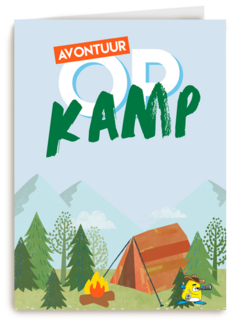 Sporta avontuur op kamp kaart