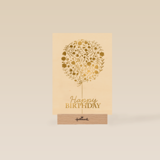Gouden boom met Happy Birthday