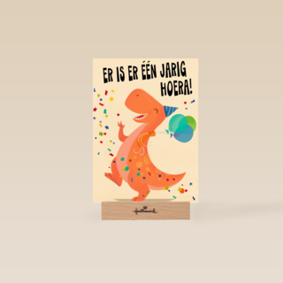 er is een jarig t rex hoera