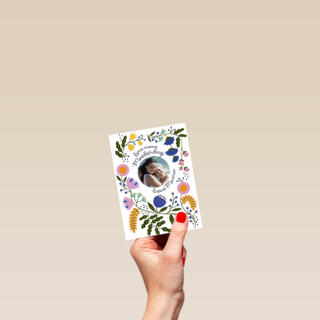 Fijne mooie moederdag fotokaart