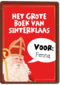 Sinterklaaskaart Het grote boek van Sinterklaas