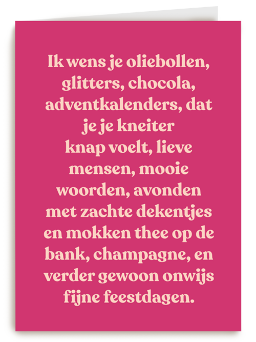 Kerstkaart Andc ik wens je