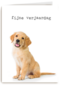 Verjaardagskaart Furry cuddles hond
