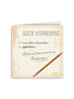 betere voornemens bedenken