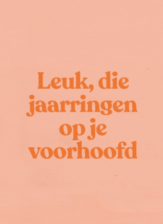 verjaardag kaart andc leuk die jaarringen op je voorhoofd