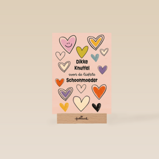 Moederdag dikke knuffel paars