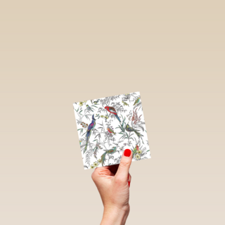 gravure met vogels