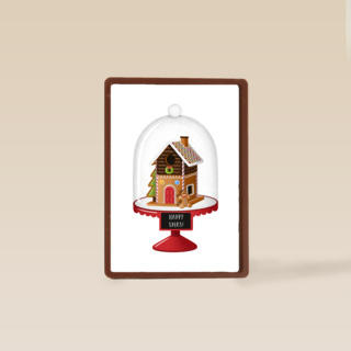 kersthuisje in stolp