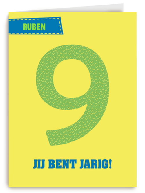 9 jaar gefeliciteerd