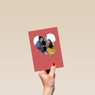 valentijnskaart foto rood heel veel liefs