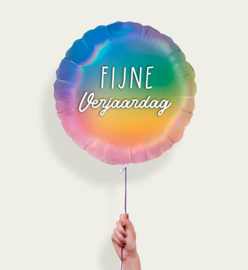 Ballon Fijne Verjaardag Multi