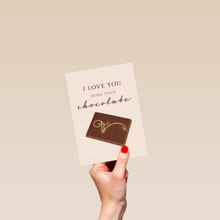 I love you more than chocolate