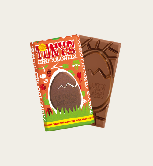 Tony Chocolonely Paasreep Melk Karamel Zeezout