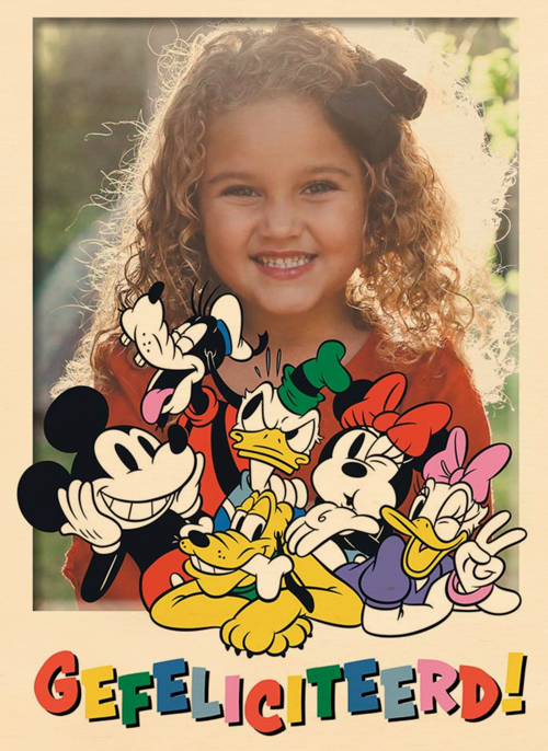 Mickey and Friends foto verjaardagskaart