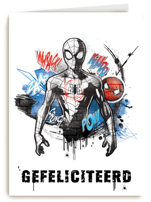 Spiderman felicitatiekaart