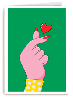 hand maakt hart gebaar