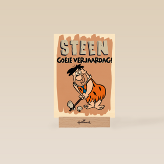 steengoeie verjaardag met fred flintstones