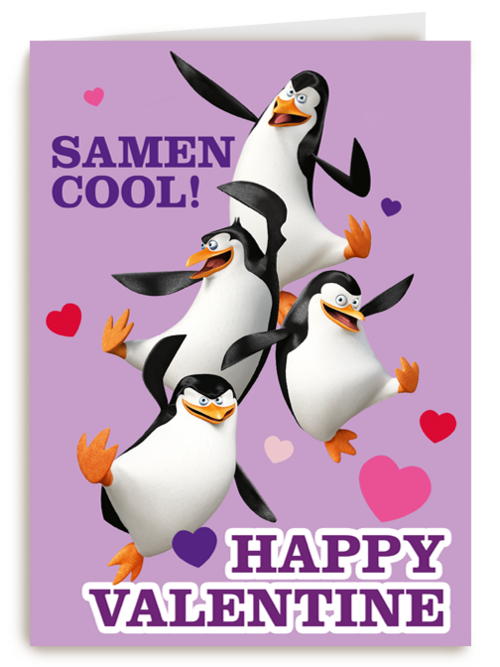Penguins Samen Cool Valentijn