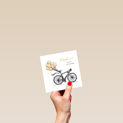 Anna Wijnands Proficiat fiets