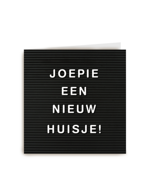 joepie een nieuw huisje