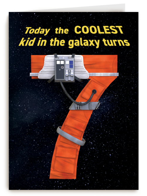 Star Wars verjaardagskaart 7 jaar