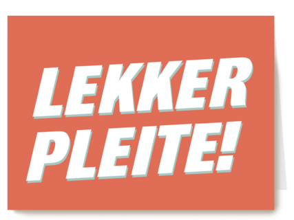 zomer kaart grappig lekker pleite dialect dialecten staykation