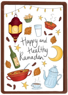 eid mubarak kaart happy and healthy ramadan