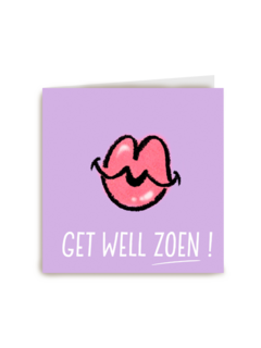 beterschapskaart vrouw get well zoen lila