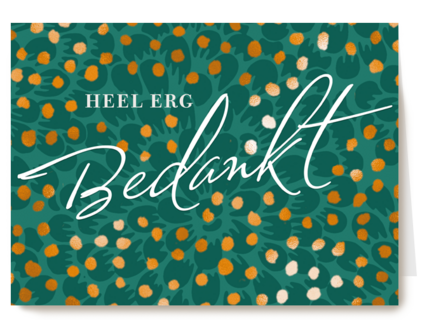 bedankt kaart stijlvol