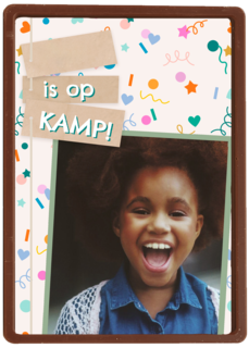 Op Kamp Fotokaart Confetti
