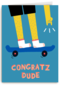 Verjaardagskaart skateboarder