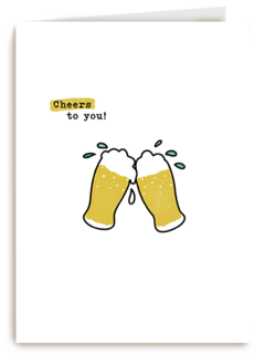 Verjaardagskaart Cheers To You Beer