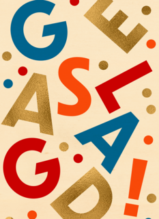 Geslaagd kleurrijk modern