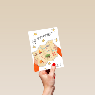 op kamp kaart schatkaart