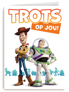 Toy Story kaart trots op jou
