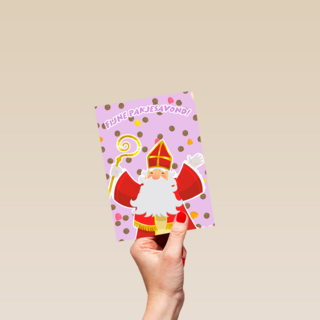 Sinterklaaskaart Fijne pakjesavond