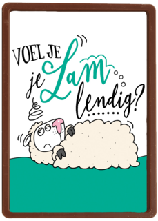 beterschapskaart schaap voel je je lamlendig