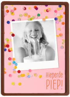 hieperdepiep met confetti