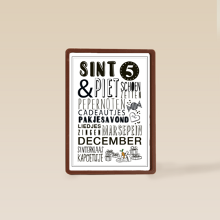 Sinterklaaskaart 5 december
