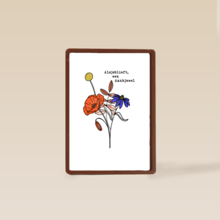 Bedankt bloemen dankjewel