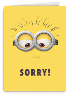 Sorry kaart Minions met Bob