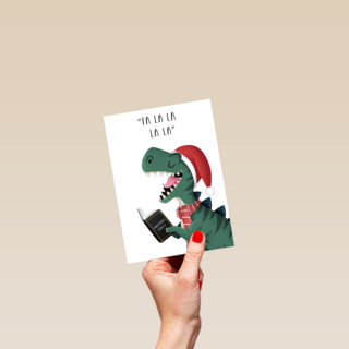 Trex zingt kerstliedjes