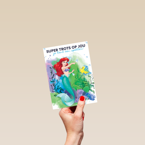 prinses kaart disney super trots op jou ariel botje