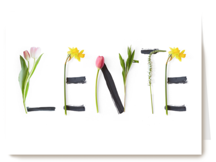 lente met bloemen