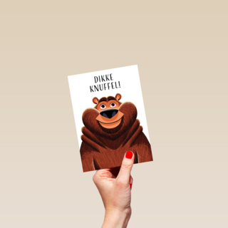 kaart dikke knuffel beer folio